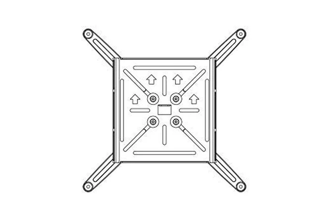 Alt view image 4 of 5 - Viri,Projector Wall Mount,Extension : 495-1250mm (19.49"-49.21") with Universal Mouning Plate,Quickly and Accurately Adjust The Tilt/Swivel/Rotation Angle by 5,Suitable for Homes Offices Classroom