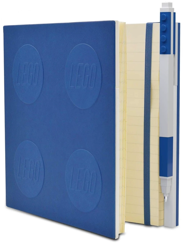 Main image of IQ LEGO Stationery Locking Notebook & Gel Pen Set Blue (52257)