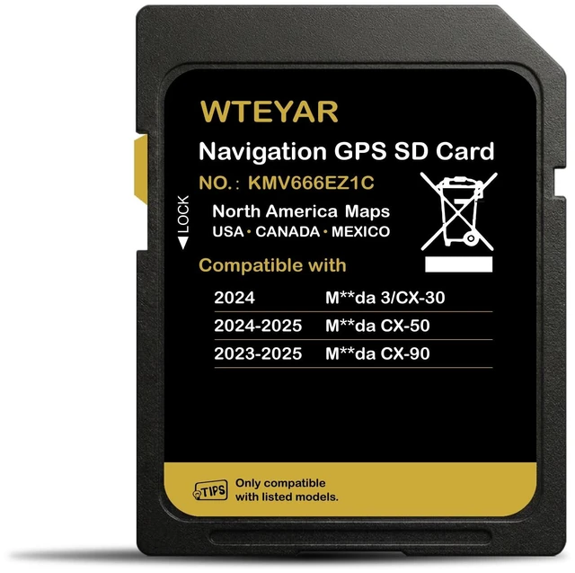 Main image of KMV666EZ1C Nav SD Card Offline GPS for Mazda CX-5/3/30/90