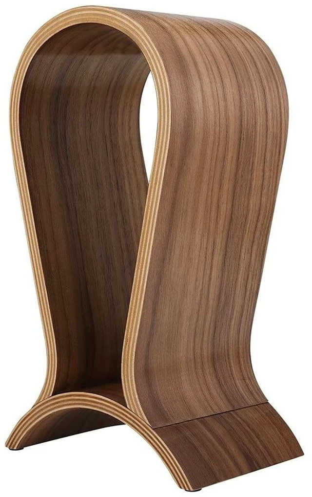 Main image of Headphone Stand Wood, Headset Stand for Desk, Walnut Gaming Headphone Holder Compatible for Sennheiser, Bose, Beats, Razer, AKG, Airpod Max, HyperX, Sony PS4 et.