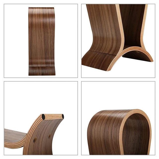 Alt view image 4 of 5 - Headphone Stand Wood, Headset Stand for Desk, Walnut Gaming Headphone Holder Compatible for Sennheiser, Bose, Beats, Razer, AKG, Airpod Max, HyperX, Sony PS4 et.
