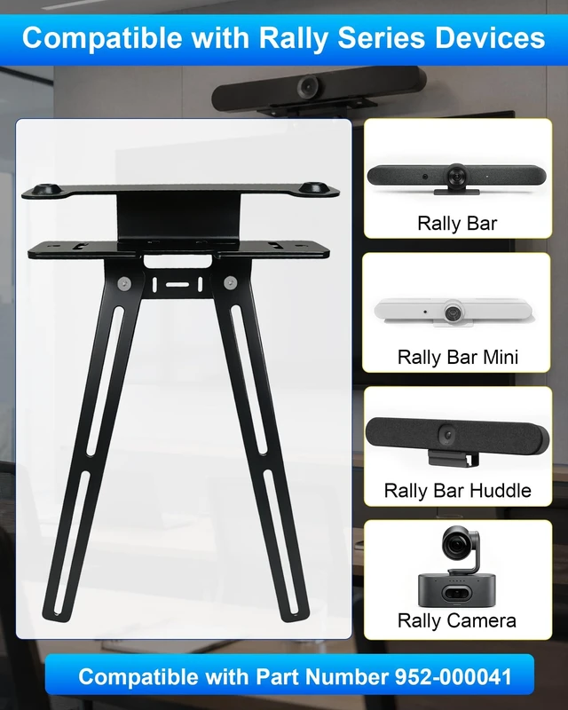 Alt view image 2 of 5 - TV Mount Video Bars Fit for Logitech Rally Series Camera 952-000041