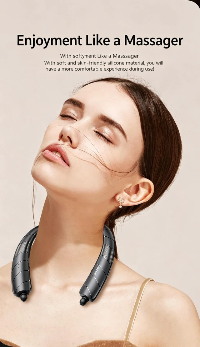 Alt view image 2 of 5 - MZQYRVK 2 in 1 Retractable Neckband Bluetooth Headphones, IPX5 Waterproof Wearable Neck Speaker Earbuds, Bluetooth 5.0 Sports Wireless Earphones 48H Playtime for Running Gym Outdoor