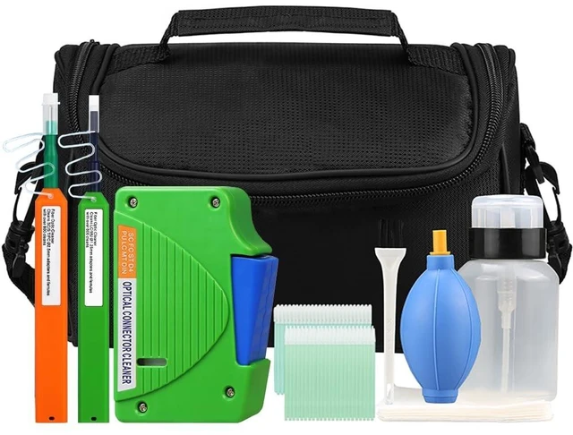 Main image of YICIZOL Optical Fiber Cleaning Tools with Cleaning Cassette for FC SC ST LC MU Connectors, 1.25mm/2.5mm Fiber Cleaner Pens, Cleaning Swabs Wipes (MK-201)