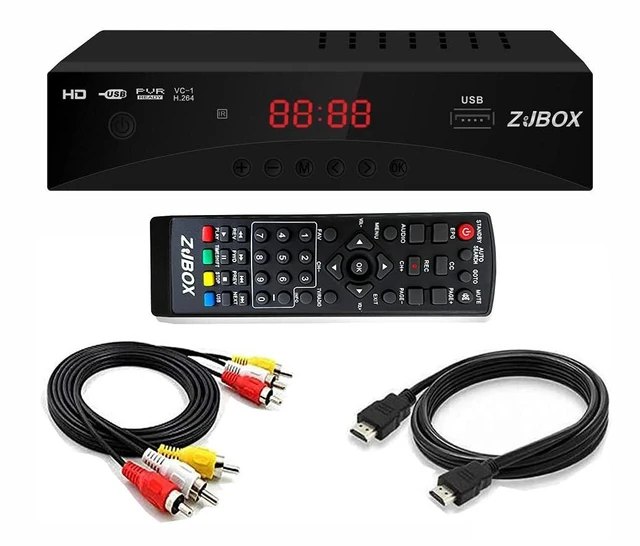 Main image of Digital TV Converter Box, ATSC Tv Tuner - ZJBOX for Analog HDTV Live 1080P with Recording&Playback,HDMI Output, Timer Setting Tuner Function Digital Channel Free