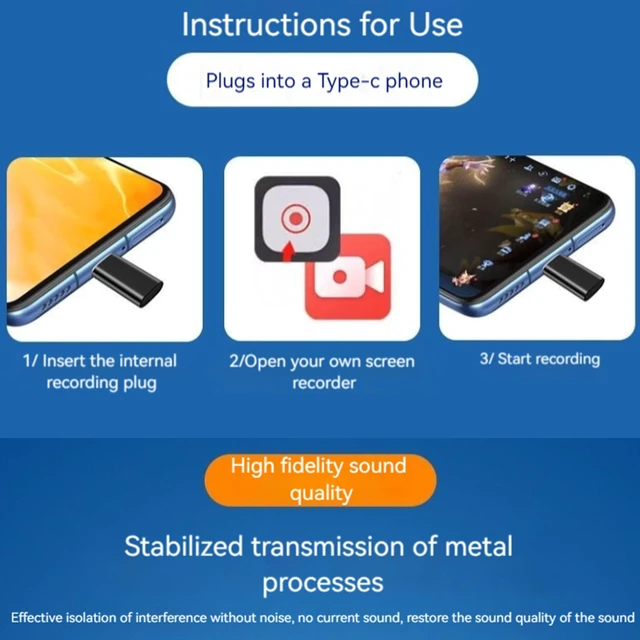 Alt view image 4 of 5 - Hrua Mic Blocker Internal Recording Adapter (Lightning)
