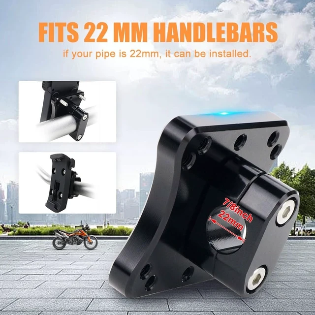 Alt view image 2 of 5 - xitomer GPS Mount GPS Bracket Fit for Grom MSX125 2013-2021 22mm Bar Fit