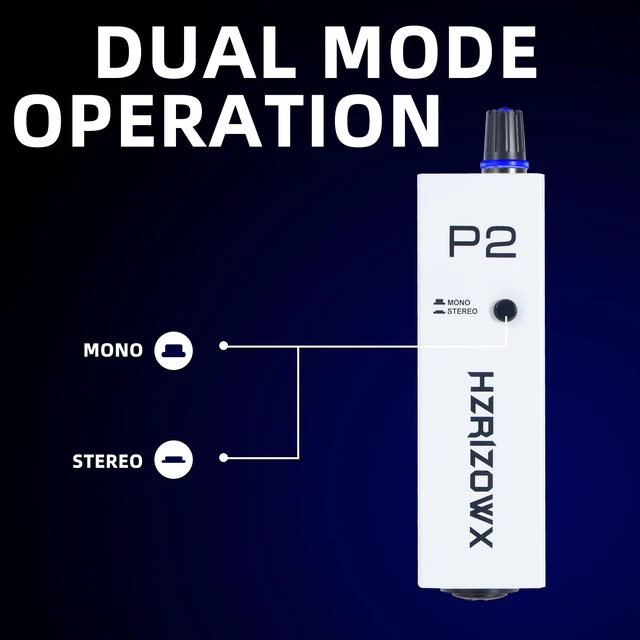 Alt view image 3 of 5 - P2 Portable in-Ear Monitor Amplifier,Personal Headphone AmpWhite