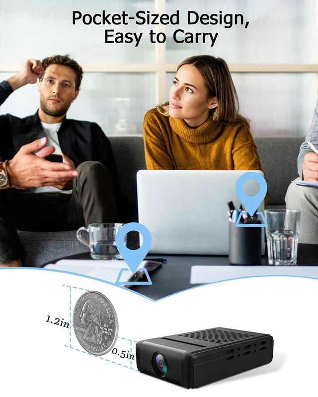 Alt view image 2 of 5 - XNJ 2K Mini Indoor Hidden Camera Wireless WiFi Security Cameras