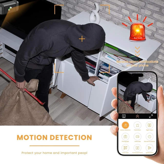 Alt view image 3 of 5 - XNJ 2K Mini Indoor Hidden Camera Wireless WiFi Security Cameras
