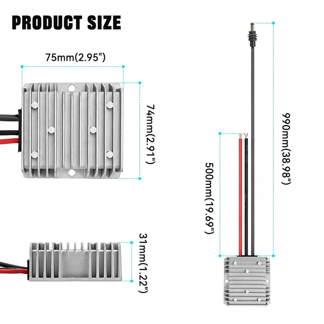Alt view image 2 of 5 - Starlink Standard 4X Gen 3 Power Supply,10-36V to 57V 4.5A Boost Converter
