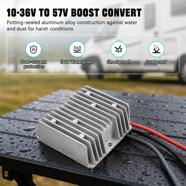Alt view image 4 of 5 - Starlink Standard 4X Gen 3 Power Supply,10-36V to 57V 4.5A Boost Converter