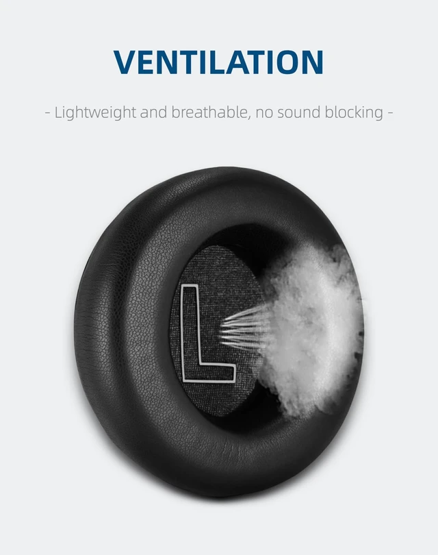 Alt view image 4 of 5 - Awsyhom Replacement Ear Pads for Beoplay H7/H9/h9i (Black)