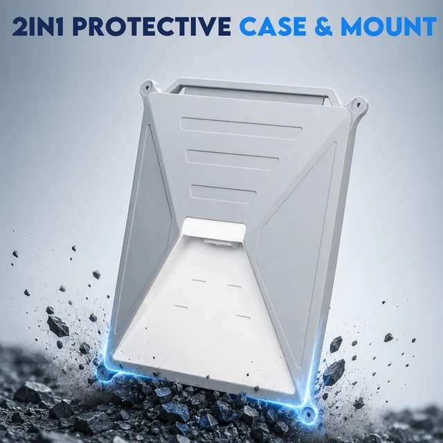 Alt view image 3 of 5 - Suction Cup Car Mount, Silicone Protective Case for Starlink Mini Camping