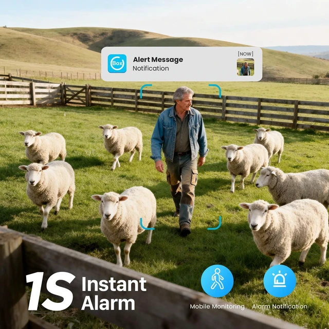 Alt view image 5 of 5 - IHOXTX 4G SIM Cellular Security Cameras Wireless Outdoor/Indoor