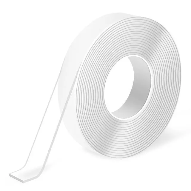 Main image of Traceless Double-Sided Foam Tape, 1/24" x 1/2" x 10', 1 Roll, Crystal