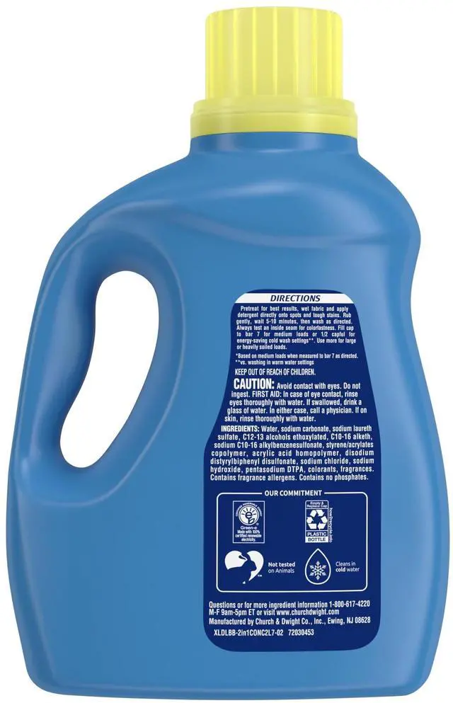 Alt view image 4 of 7 - Xtra Plus Scent of Escape, Lavender & Sweet Vanilla, 63 Loads Liquid Laundry Detergent, 97.7 fl oz