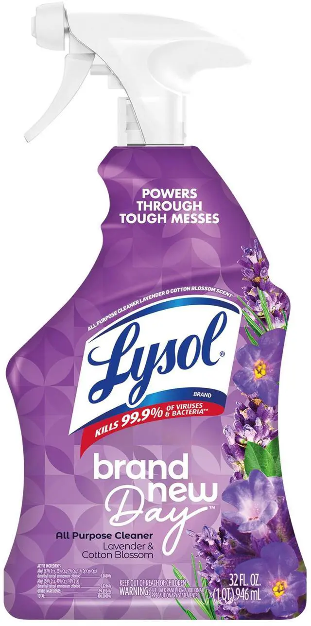 Main image of Lysol® All-Purpose Cleaner, Sanitizing and Disinfecting Spray, Lavender & Cotton Blossom, 32 fl oz