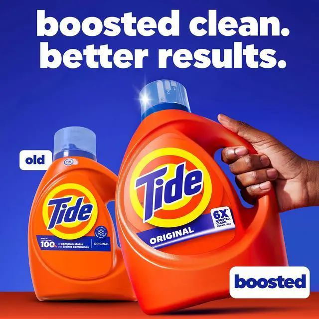 Alt view image 6 of 7 - Tide Laundry Detergent Liquid with 6X Boosted Cleaning Power, Original Scent, 29 fl oz, 23 Loads