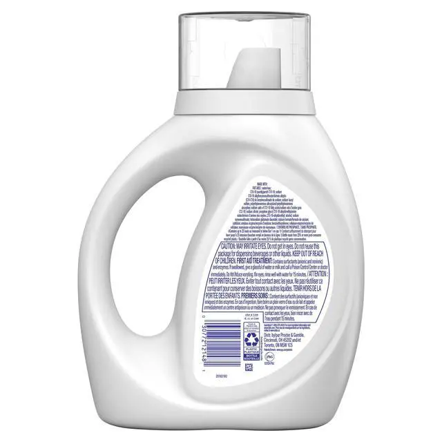 Alt view image 2 of 6 - Tide Free & Gentle Laundry Detergent Liquid for Sensitive Skin, Hypoallergenic, Unscented, 34 fl oz, 25 Loads