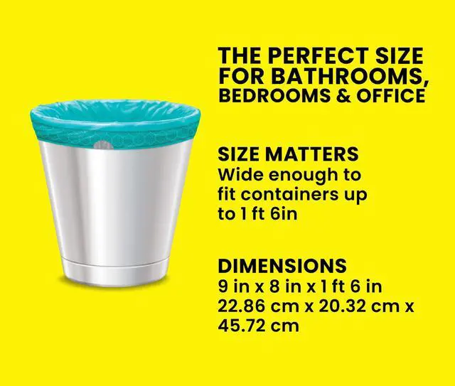 Alt view image 5 of 6 - Glad 4-Gallon Teal Drawstring Small Trash Bags, Febreze Freshness Bahama Bliss Scent, 20 Bags