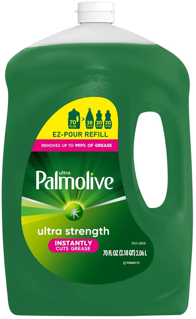 Alt view image 4 of 7 - Palmolive Ultra Strength Liquid Dish Soap, Grease Cutting, 70 fl oz EZ-Pour Refill Bottle