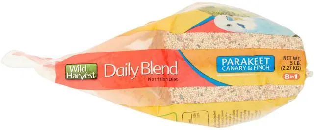Alt view image 4 of 7 - Wild Harvest Daily Nutrition Blend Bird Food for Parakeet, Canary & Finch, 5 lb Daily Pet Bird Feed