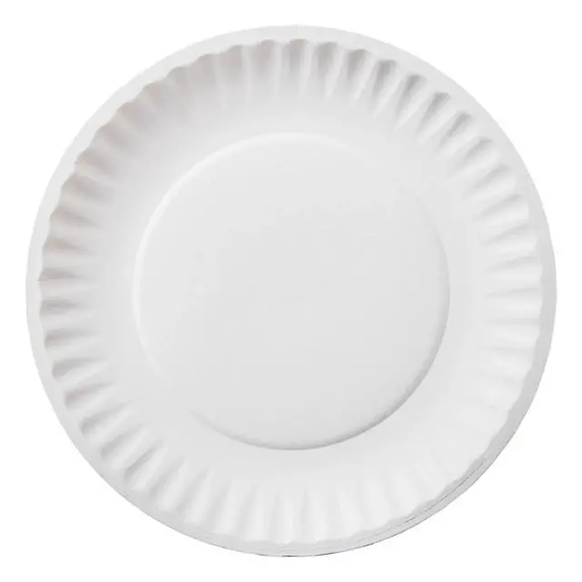 Alt view image 2 of 5 - Great Value Coated Disposable Paper Plates, 9Inch, 100 Count HeavyDuty Paper Plates for Party & Daily Dining Use