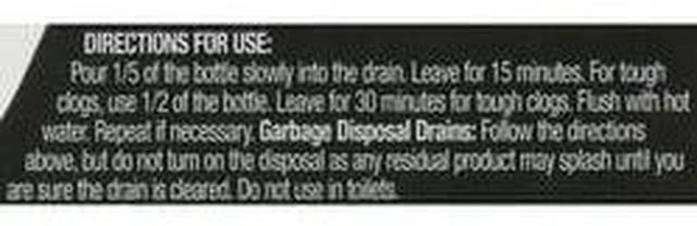 Main image of Great Value Drain Clog Remover, Unscented, 80 fl oz, HeavyDuty Household Sink & Pipe Drain Cleaner