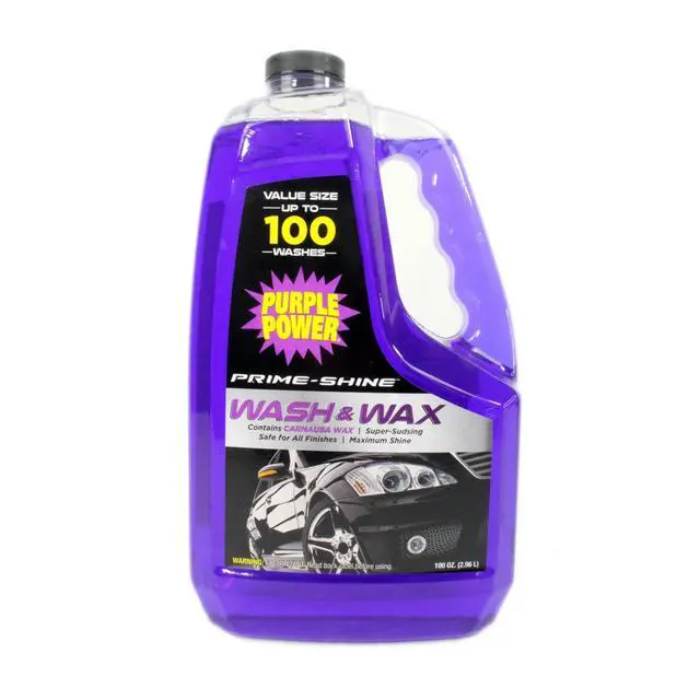 Alt view image 3 of 3 - Purple Power Wash & Wax 100 oz Automotive Cleaner with Carnauba Wax, Car Wash Cleaning Solution with Natural Carnauba Wax for Vehicle Exterior
