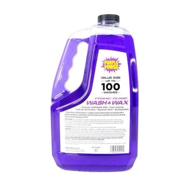Alt view image 2 of 3 - Purple Power Wash & Wax 100 oz Automotive Cleaner with Carnauba Wax, Car Wash Cleaning Solution with Natural Carnauba Wax for Vehicle Exterior