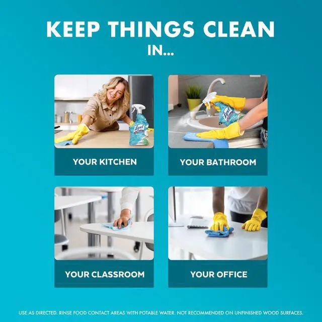 Alt view image 3 of 6 - Lysol AllPurpose Cleaner, Sanitizing and Disinfecting Spray, to Clean and Deodorize, Coconut & Sea Minerals Scent, 32 fl oz, MultiSurface Household Sanitizer Spray for Cleaning, Disinfecting and Od