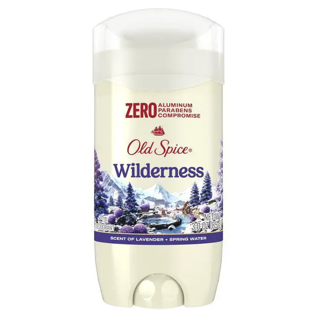 Alt view image 3 of 5 - Old Spice Aluminum Free Men's Deodorant, Invisible Solid Stick, Wilderness with Lavender, 3 oz