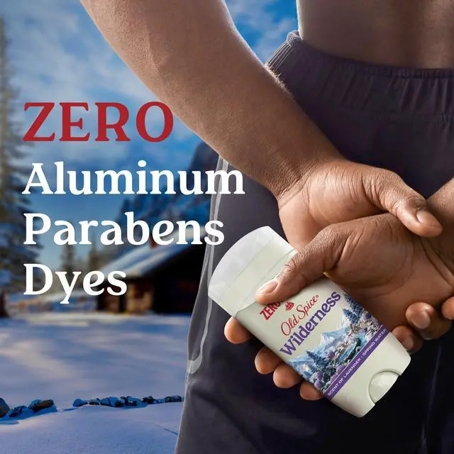 Alt view image 2 of 5 - Old Spice Aluminum Free Men's Deodorant, Invisible Solid Stick, Wilderness with Lavender, 3 oz
