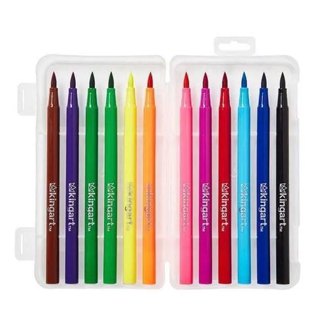 Alt view image 5 of 6 - KINGART Studio Watercolor Brush Markers 12 Colors