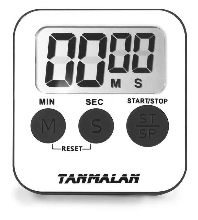 Alt view image 4 of 4 - Tanmalan Kitchen Timer with Large Display, Loud Alarm, Auto Memory, Large Buttons, Countdown, for Kids Teachers Classroom, 6.0 Gray