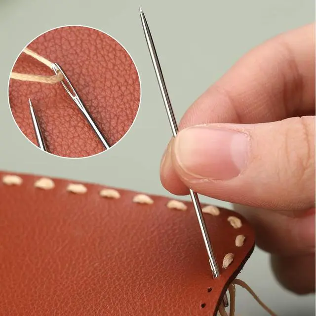 Alt view image 6 of 6 - Veroave 9-Piece Curved Sewing Needles for Upholstery