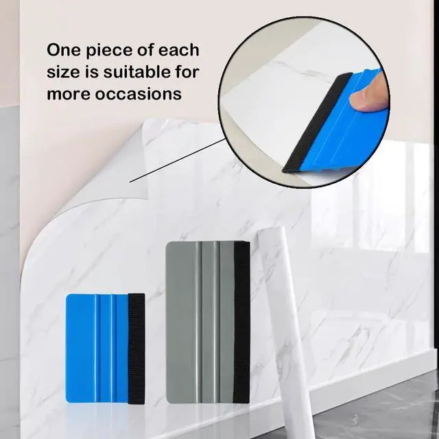 Alt view image 2 of 6 - Wallpaper Smoothing Tool Kit, Peel and Stick Wallpaper Application Tool Set for Kitchen, Apartment, Bathroom