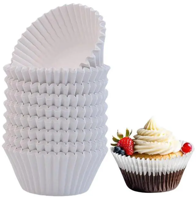 Main image of 200 Count White Standard Cupcake Liners, Muffin Baking Cups