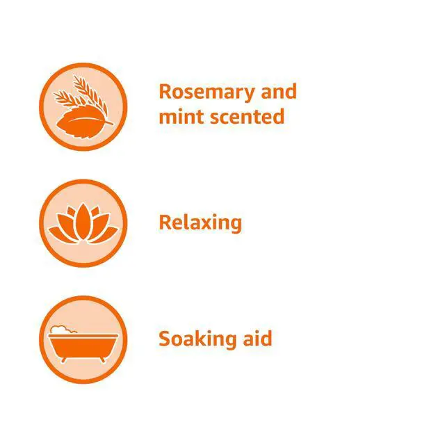 Alt view image 3 of 5 - Basics Epsom Salt Soak Aid, Soothing Rosemary and Mint Scent, 3lb (1Pack)
