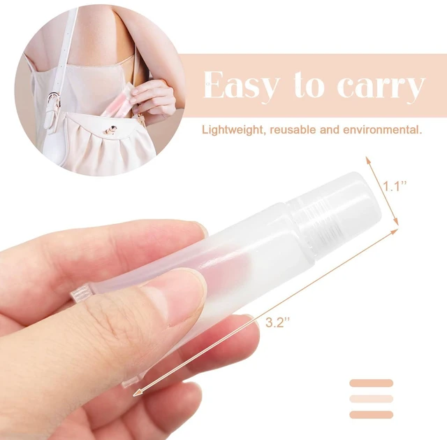 Alt view image 3 of 7 - Quacc 6-Pack Empty Lip Gloss Tubes 8ml Clear Soft Mini Refillable Squeeze Tubes for DIY Lip Gloss Makeup Travel