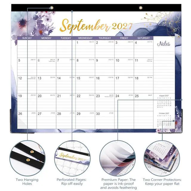 Alt view image 5 of 6 - 2026-2027 18-Month Calendar, July 2026-December 2027, 14.6 x 11.5 Inches Desk/Wall Calendar for Home Office School