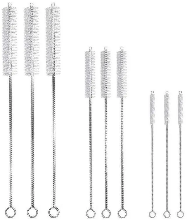 Main image of Stanley Mug 40oz 30oz 20oz 9-Piece Straw Cleaner Brush Kit 3-Size Extra Long Pipe Cleaners for Tumbler Sippy Cup Bottle Tube