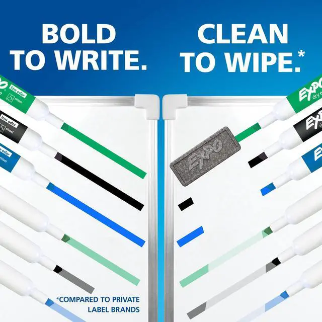 Alt view image 2 of 5 - EXPO Dry Erase Markers, Chisel Tip, Black, 4 Count