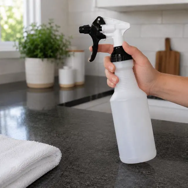 Alt view image 5 of 6 - Stout Stuff Plastic Wide Mouth Empty Spray Bottle (3 pack), Holds 32oz