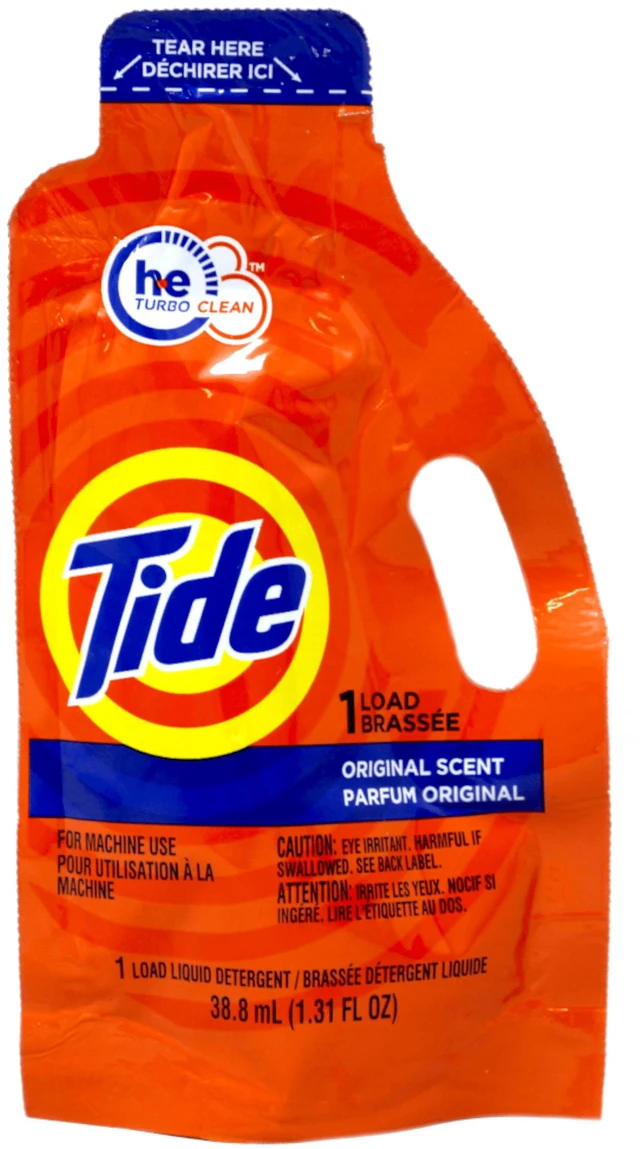 Alt view image 2 of 6 - Tide Ultra Concentrated Laundry Detergent and Washing Soap, Travel Size, (2 Pack), 1.31 fl oz
