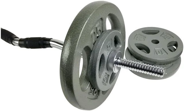 Alt view image 5 of 5 - CAP Barbell Standard Cast Iron Weightlifting Plate 1-Inch 5 lbs Single