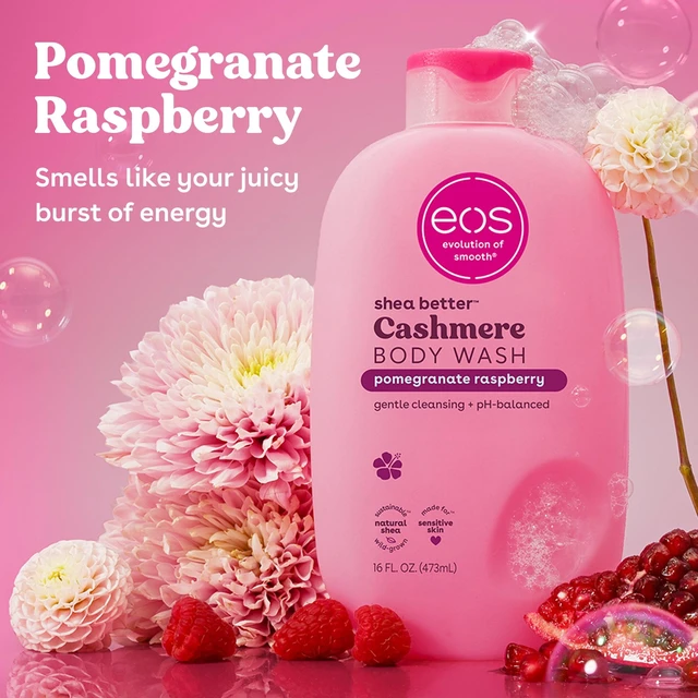 Alt view image 5 of 5 - eos Shea Better Cashmere Body Wash, Pomegranate Raspberry, 16 fl oz, Creamy Gel Formula