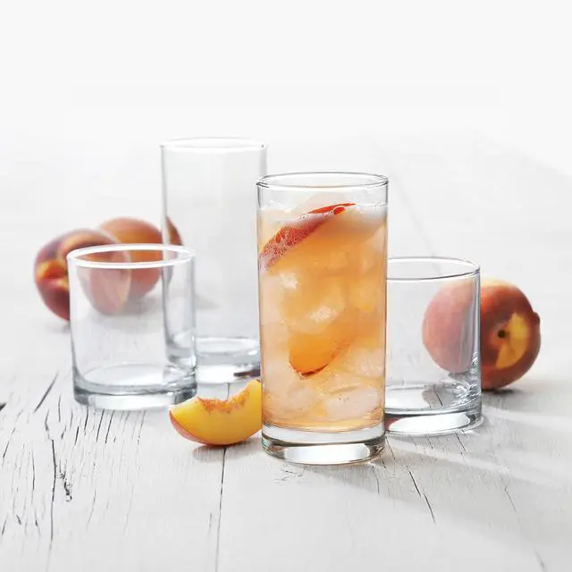 Alt view image 4 of 5 - Mainstays Cooler Tennyson Glass Drinkware Set, 12 Pieces, Clear