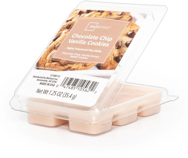 Alt view image 7 of 7 - Mainstays Chocolate Chip Vanilla Cookies Scented Wax Melt (3 Pack, 1.25 oz)